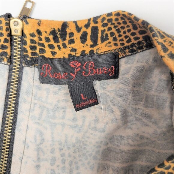 SEXY Cotton Animal Print Long Sleeve Dress Sizes S   M   L   XL - Picture 11 of 15